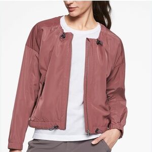 Athleta Women's Dusty Rose Bomber Jacket